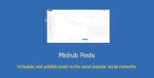 Midrub Posts – schedule and publish on the most popular social networks